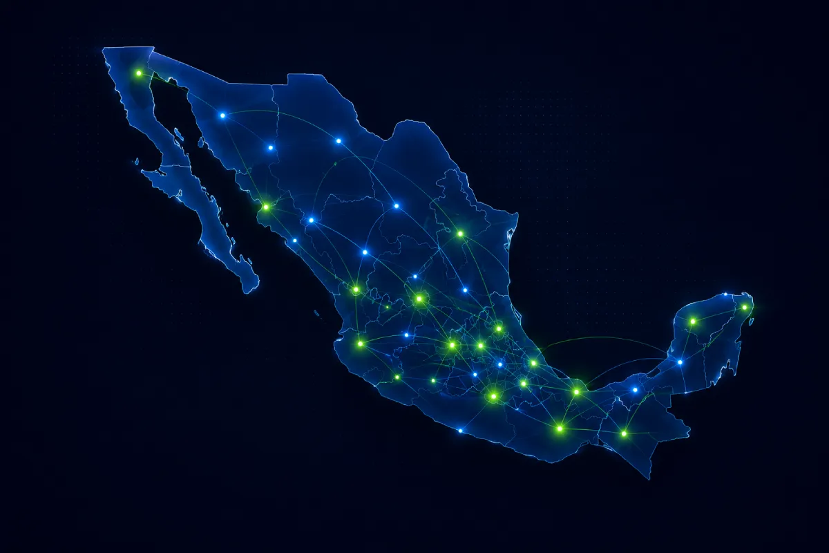 Mapa de cobertura en México